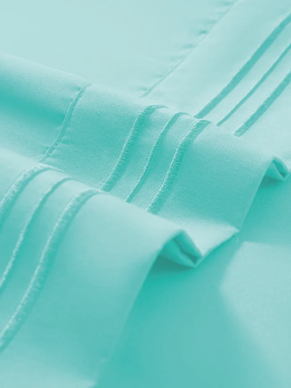 Aqua Bamboo Pillow Cases Sets - Soft & Breathable Pillowcases for Comfort - Image 3