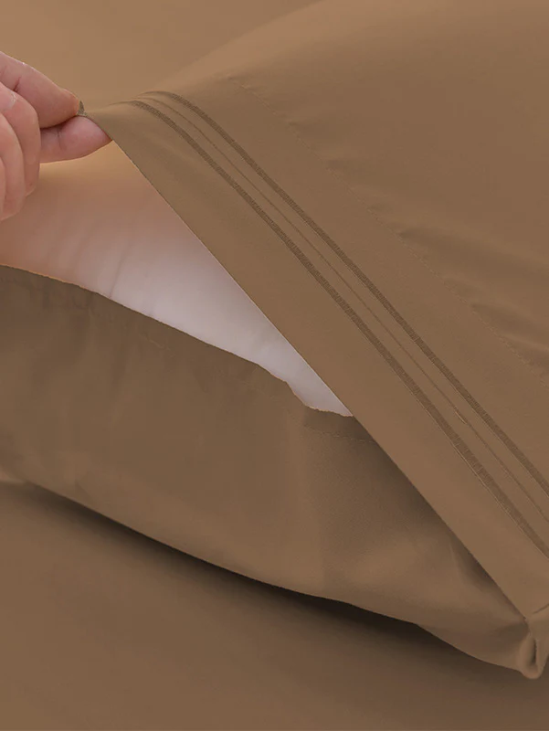 Brown Bamboo Bed Sheets - Cooling Comfort For Modern Bedrooms - Image 2