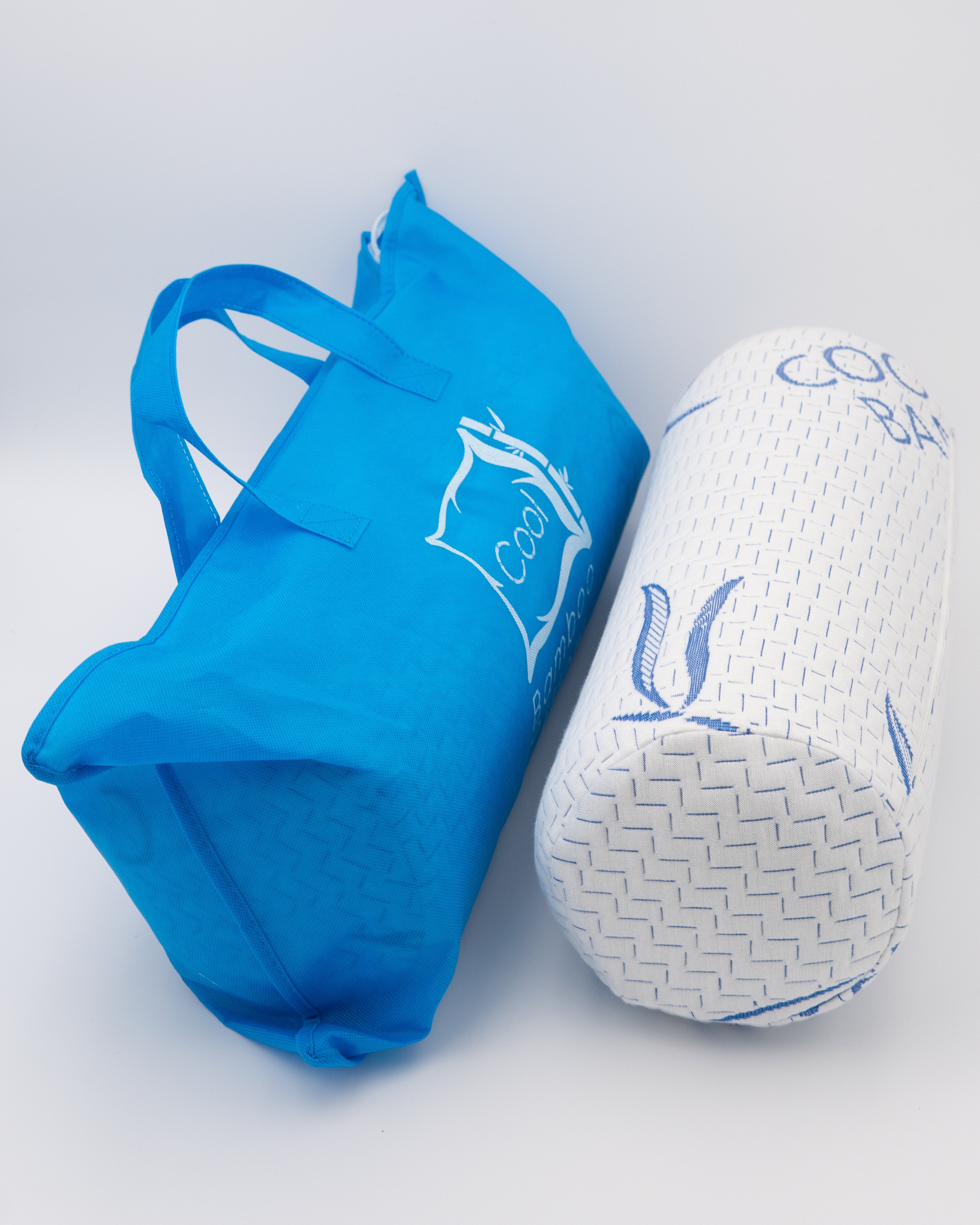 Bamboo Cylinder Pillow - Cool Bamboo Pain Relief Neck Pillow with Memory Foam - Image 3