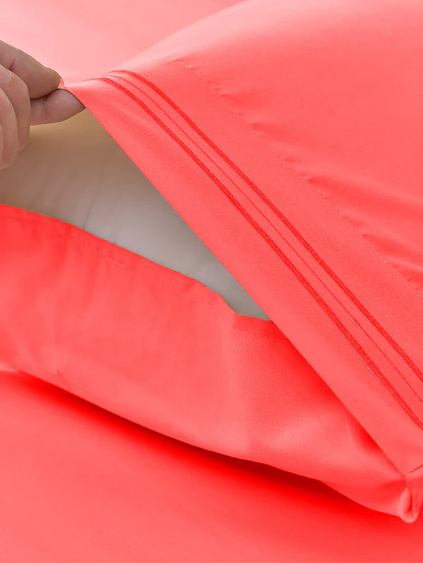 Coral Bamboo Bed Sheets - Cooling Comfort For Modern Bedrooms - Image 2