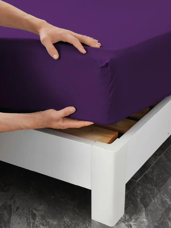Purple Bamboo Pillow Cases Sets - Smooth & Durable Bamboo Pillowcase Set - Image 2