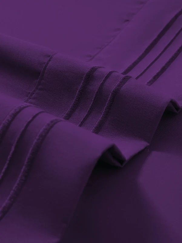 Purple Bamboo Pillow Cases Sets - Smooth & Durable Bamboo Pillowcase Set - Image 5