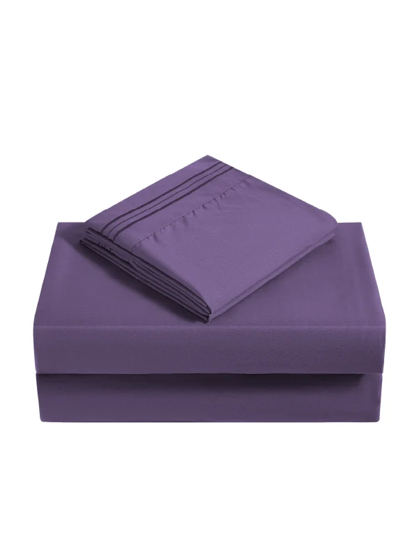 Violet Bamboo Pillow Cases Sets - Cool & Cozy Bamboo Pillowcases for Sleep - Image 2