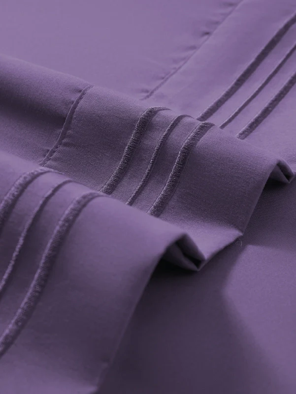 Violet Bamboo Pillow Cases Sets - Cool & Cozy Bamboo Pillowcases for Sleep - Image 3