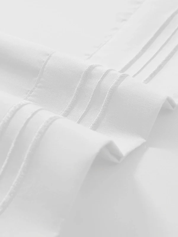 White Bamboo Pillow Cases Sets - Soft & Cool Best Bamboo Pillowcase Set - Image 3